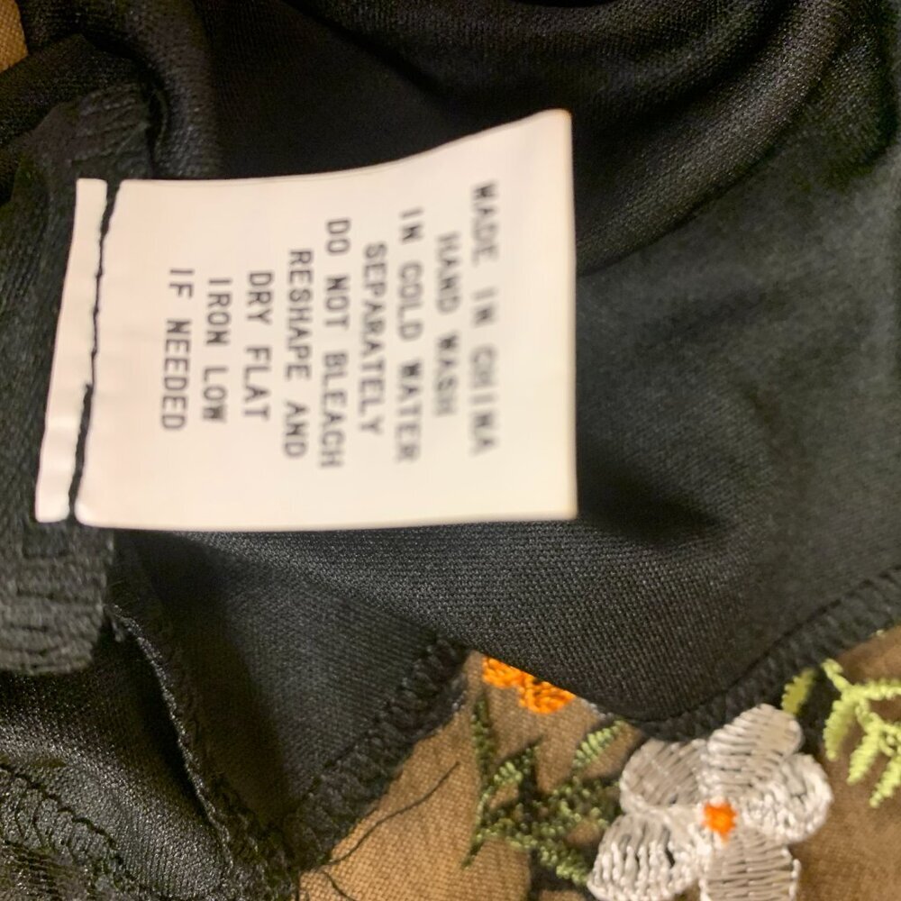 Luna Skirt Embroidered Sheer Whimsigoth Fairy Bohemian Floral Flowy Feminine - Picture 5 of 8